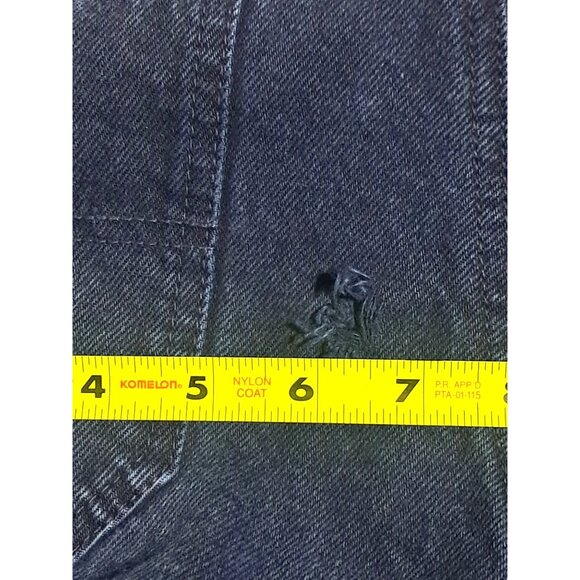 Vintage 90s Guess Overalls Y2K READ Womens Size 4 USA Indigo Blue Denim - Picture 15 of 15
